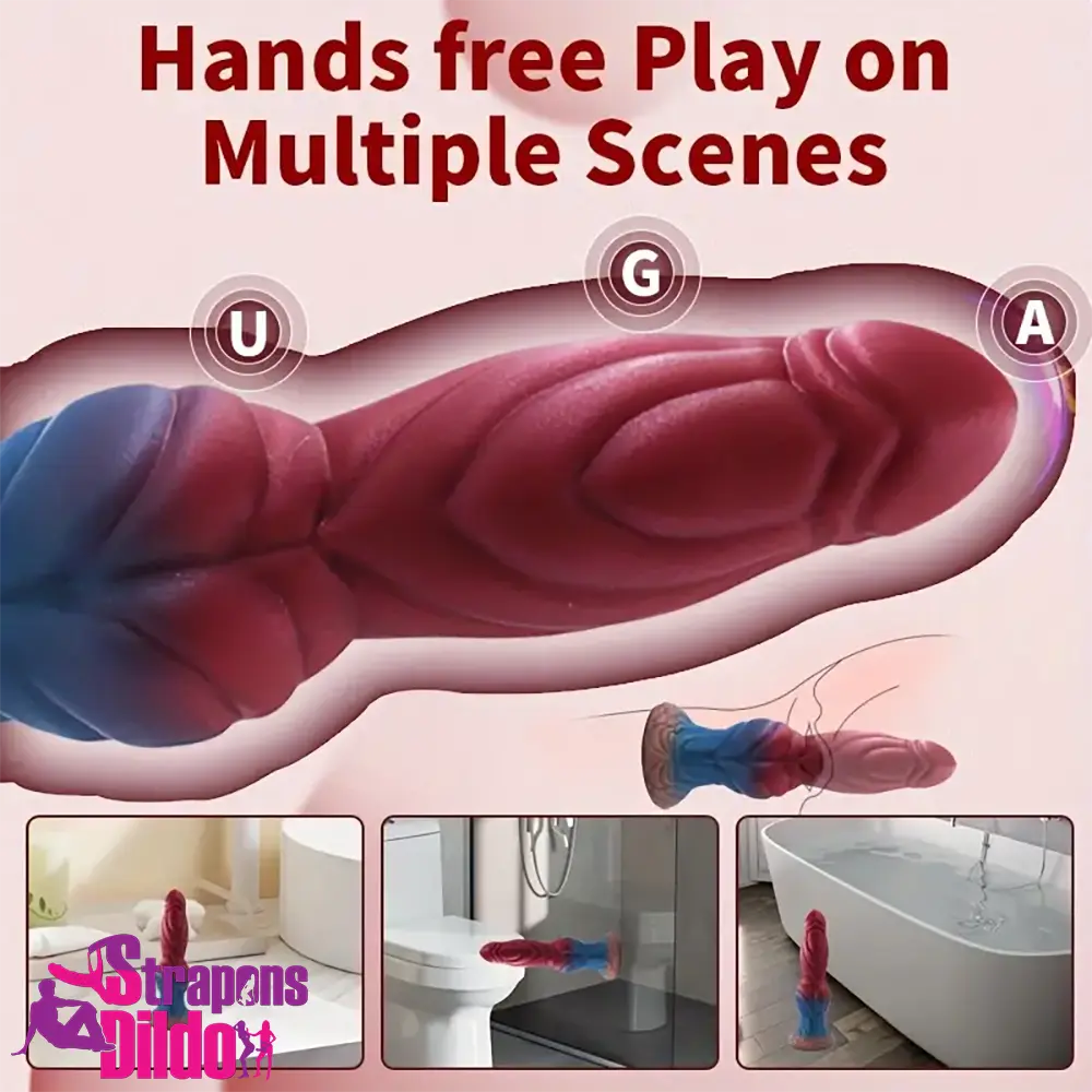 11.61in Fantasy Monster Cock Silicone Soft Dildo For Vaginal Love Strap ons Dildo