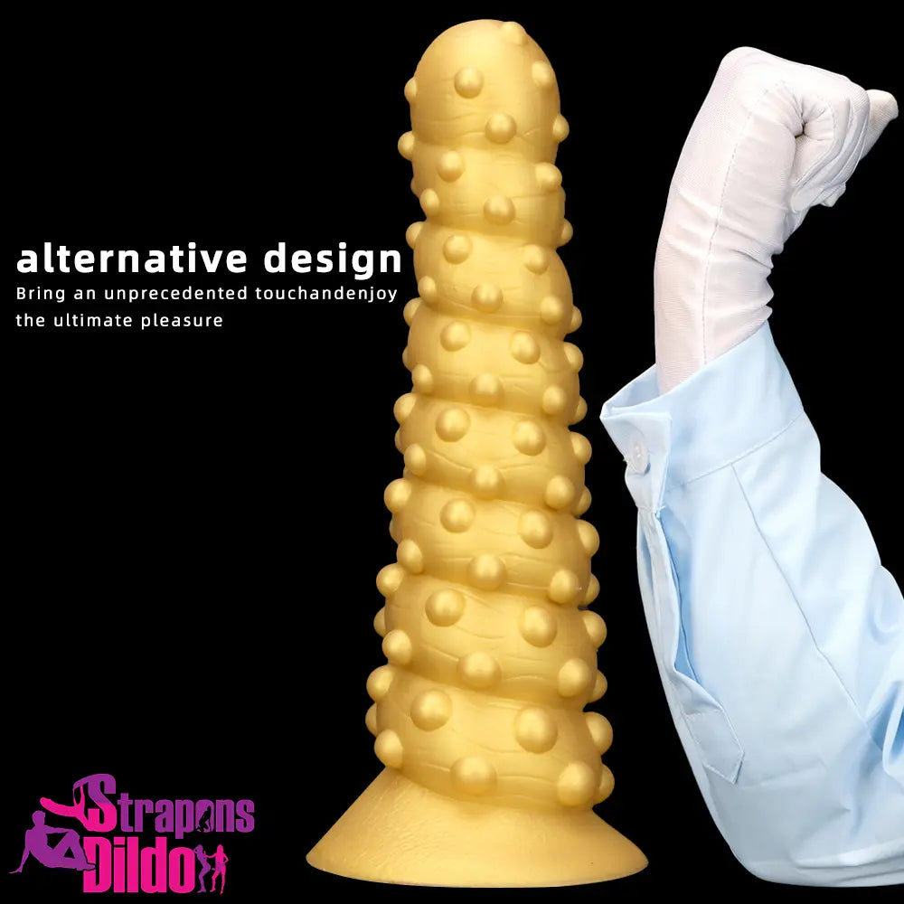 7.48in 11.02in 15in Soft Silicone Spiral Spiked Big Anal Plug Dildo Toy Strap ons Dildo