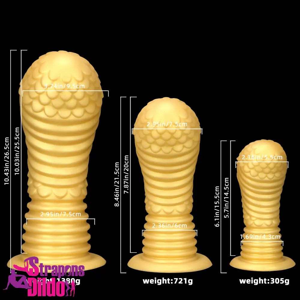 6.1in 8.46in 10.43in Soft Silicone Thick Fantasy Large Butt Plug Dildo Strap ons Dildo