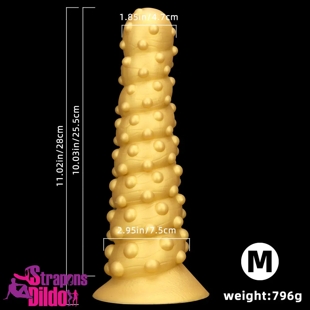 7.48in 11.02in 15in Soft Silicone Spiral Spiked Big Anal Plug Dildo Toy Strap ons Dildo