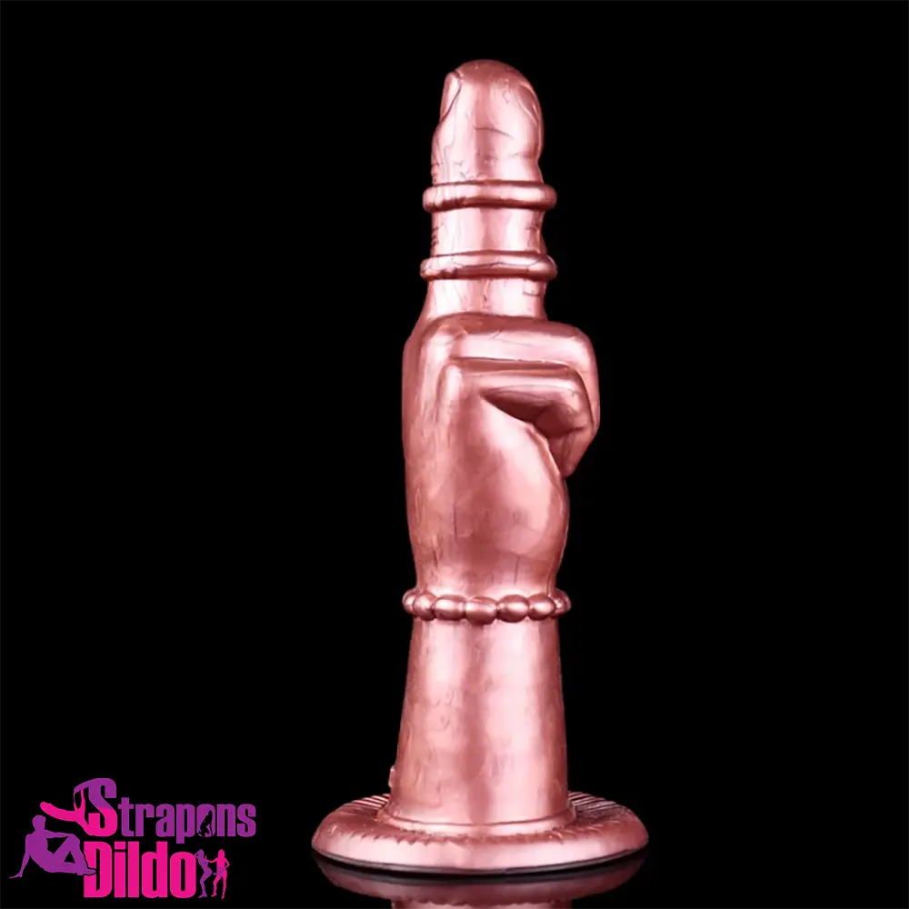 8.27in Middle Finger Fist Silicone Big Soft Dildo For Adult Love Sex Strap ons Dildo