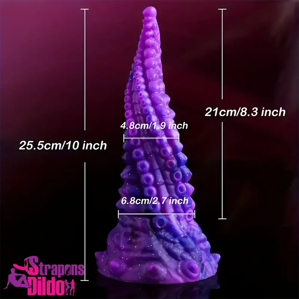 10in Big Octopus Tentacle Silicone Soft Dildo For Anal Masturbation Strap ons Dildo