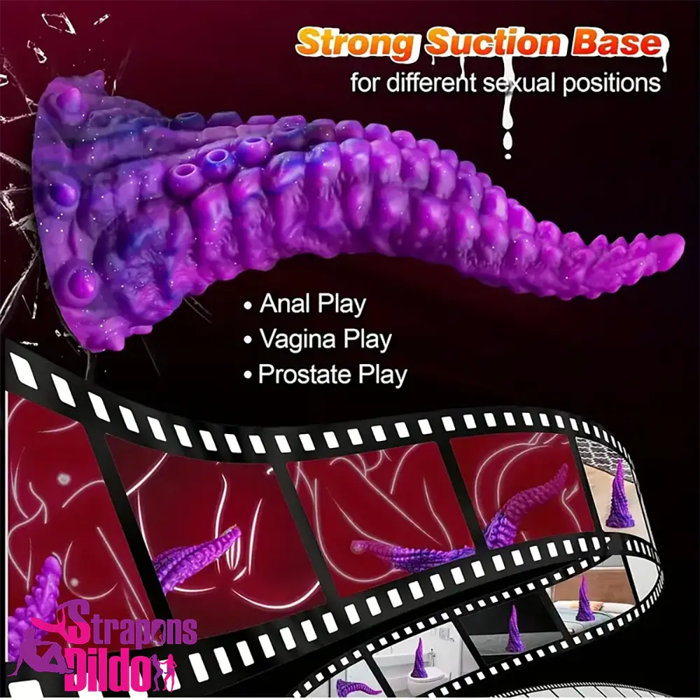 10in Big Octopus Tentacle Silicone Soft Dildo For Anal Masturbation Strap ons Dildo