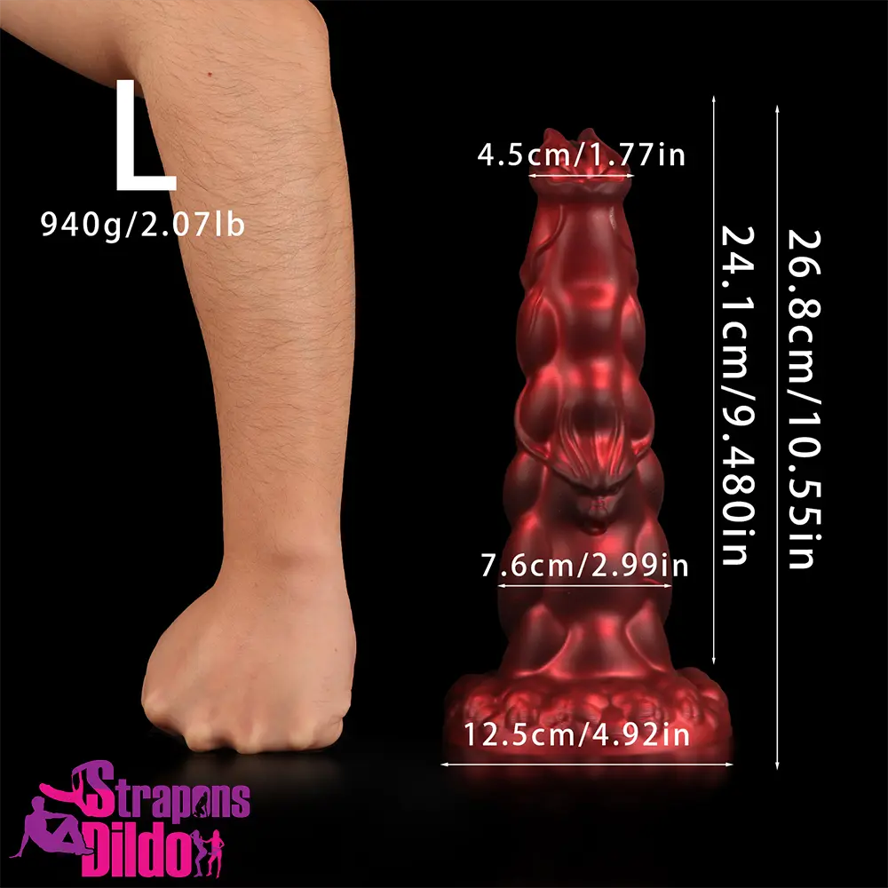 8.07in 9.25in 10.55in 12.59in Fantasy Dragon Silicone Monster Soft Dildo Strap ons Dildo