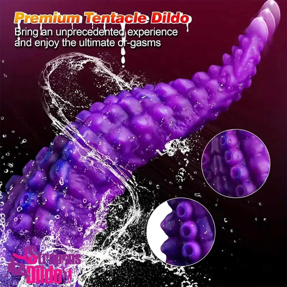 10in Big Octopus Tentacle Silicone Soft Dildo For Anal Masturbation Strap ons Dildo