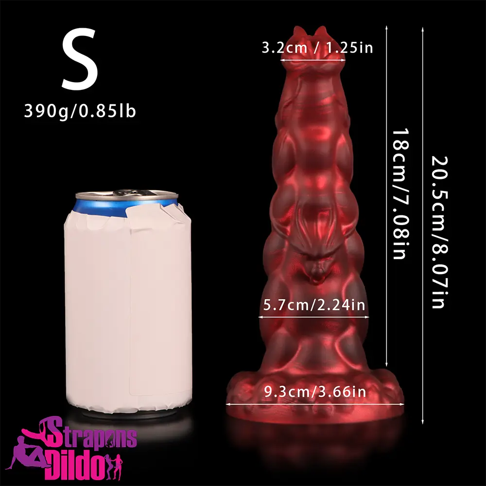 8.07in 9.25in 10.55in 12.59in Fantasy Dragon Silicone Monster Soft Dildo Strap ons Dildo