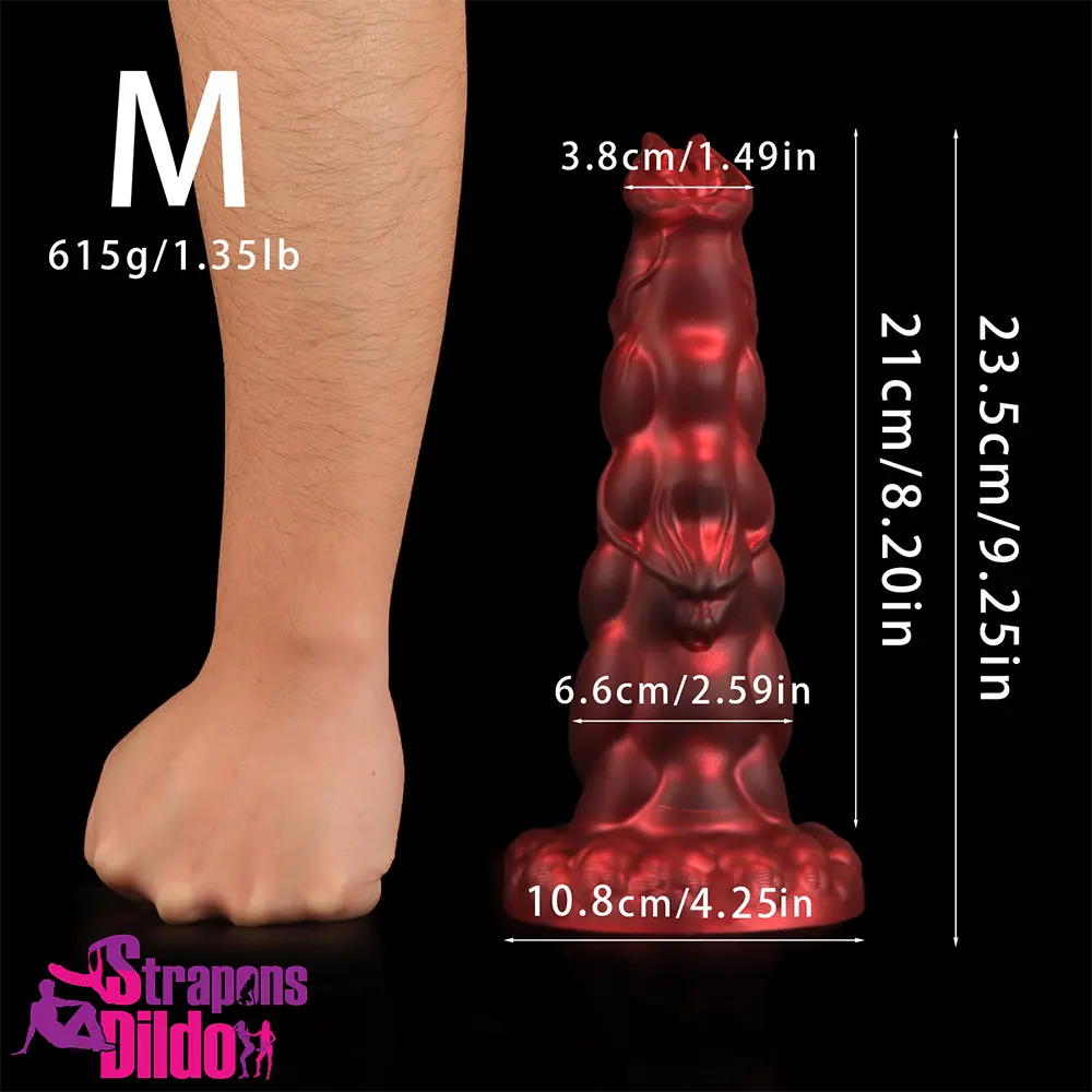 8.07in 9.25in 10.55in 12.59in Fantasy Dragon Silicone Monster Soft Dildo Strap ons Dildo