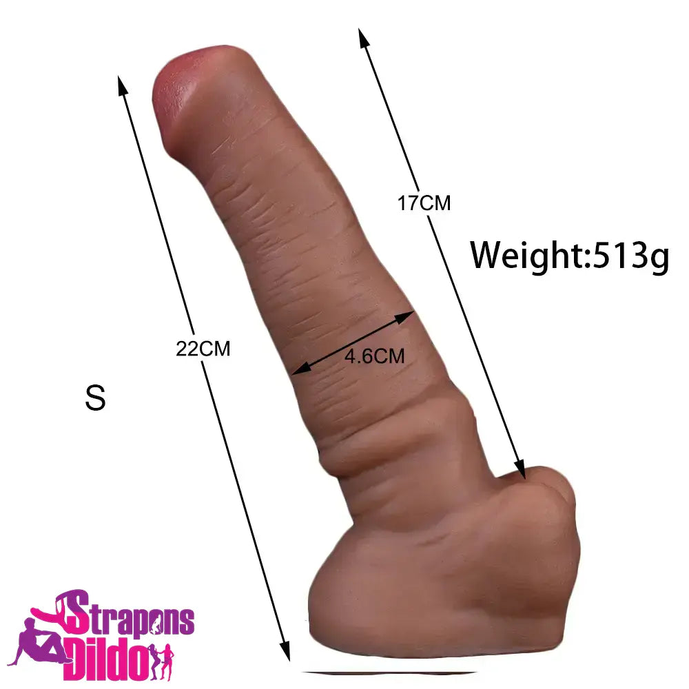 8.66in 11.41in Realistic Elephant Soft Trunk Female Male Big Dildo Love Strap ons Dildo