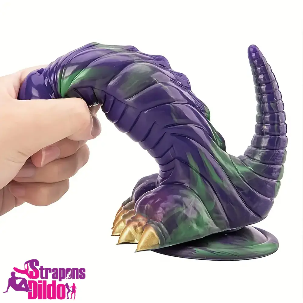 8.66in Silicone Soft Big Dragon Monster Dildo For Women Men Clit Love Strap ons Dildo