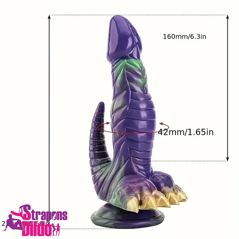 8.66in Silicone Soft Big Dragon Monster Dildo For Women Men Clit Love Strap ons Dildo