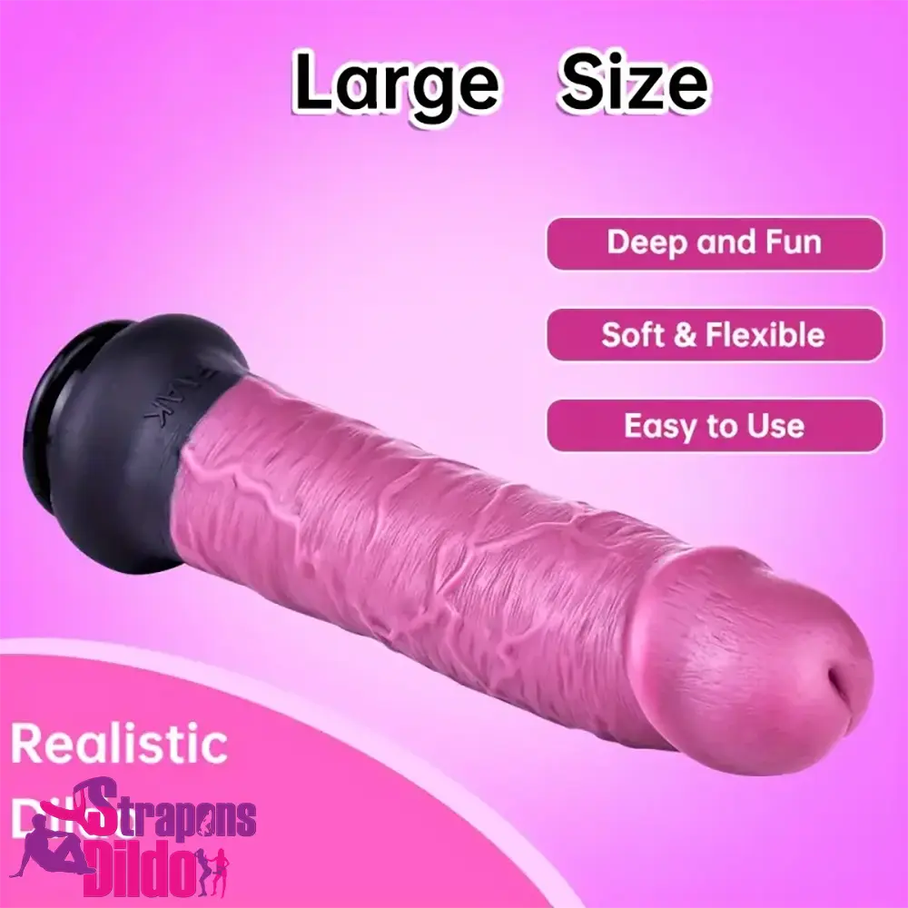 11.22in Unisex Big Silicone Soft Dildo For Anal Vaginal Simulation Love Strap ons Dildo