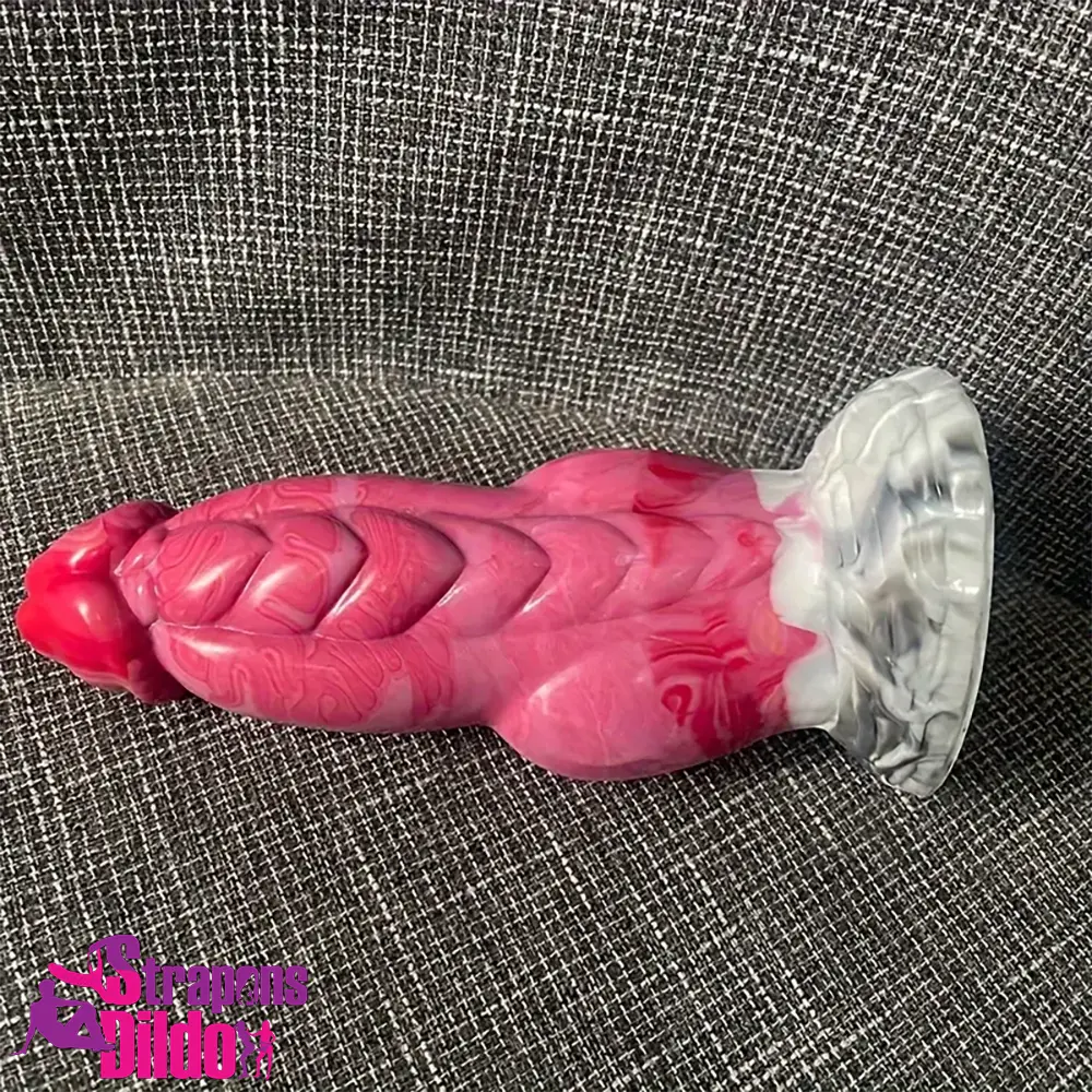 7.67in Fantasy Monster Silicone Soft Dildo For Vagina With Big Knot Strap ons Dildo