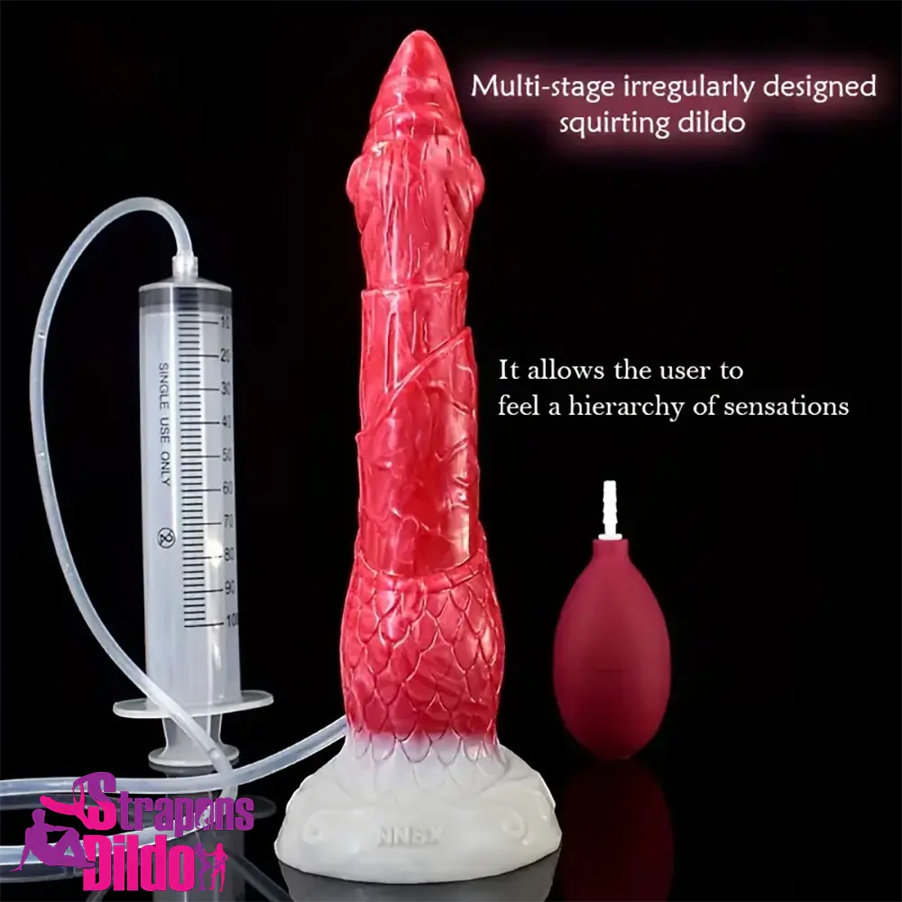 8.46in Body Safe Silicone Big Soft Dragon Dildo For Women Comforter Strap ons Dildo