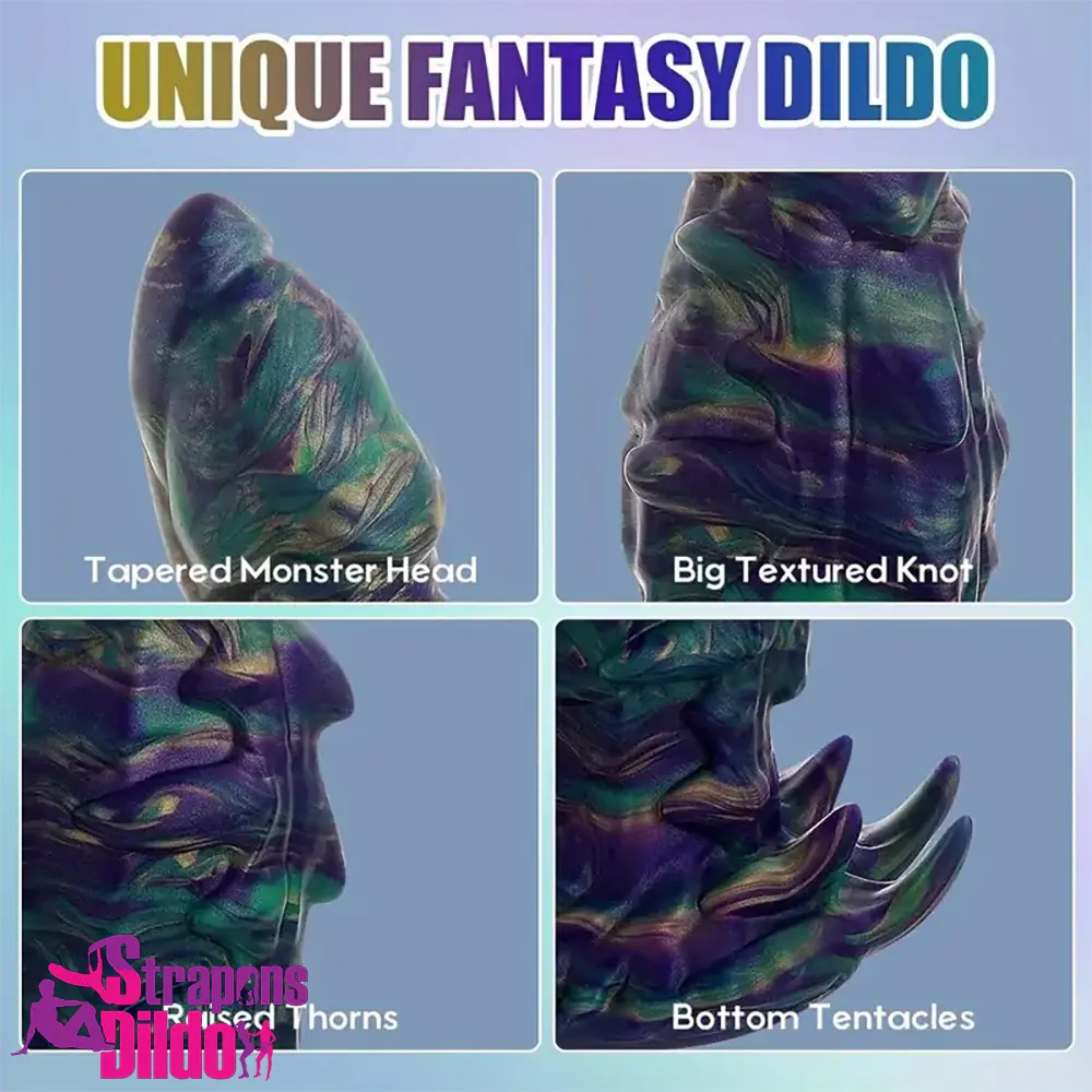 9.84in Body Safe Silicone Big Soft Monster Dildo For Women Adult Toy Strap ons Dildo