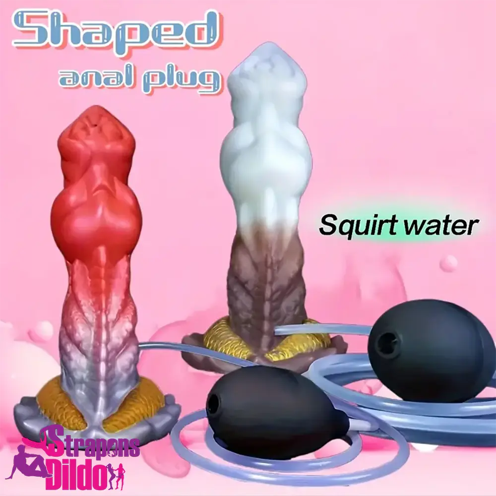 7.87in Lifelike Silicone Soft Monster Squirting Dildo For Anal Women Strap ons Dildo