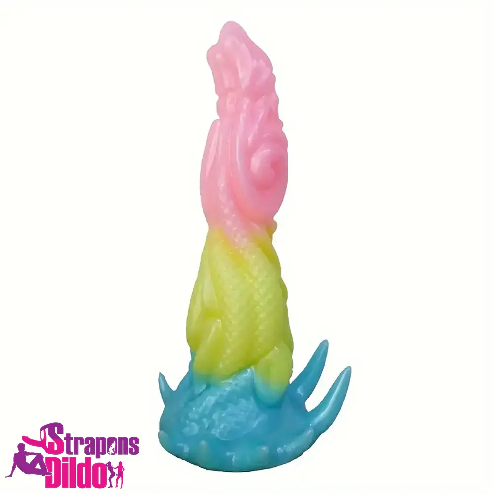 9.06in Silicone Dragon Big Soft Dildo For G-Spot Anal Stimulation Women Strap ons Dildo