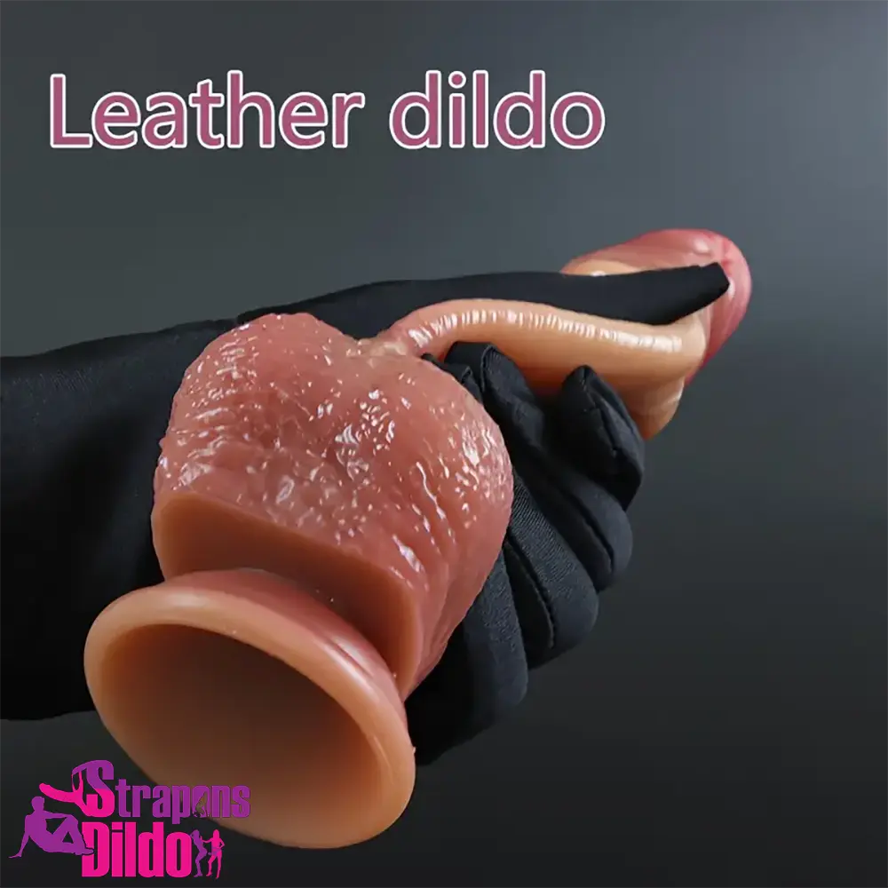 7.1in Lifelike Silicone Soft Dildo With Sliding Skin For Women Vagina Strap ons Dildo