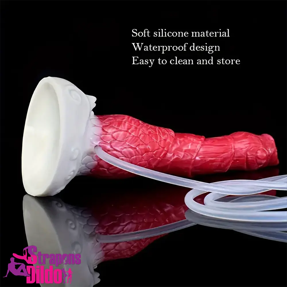 8.46in Body Safe Silicone Big Soft Dragon Dildo For Women Comforter Strap ons Dildo