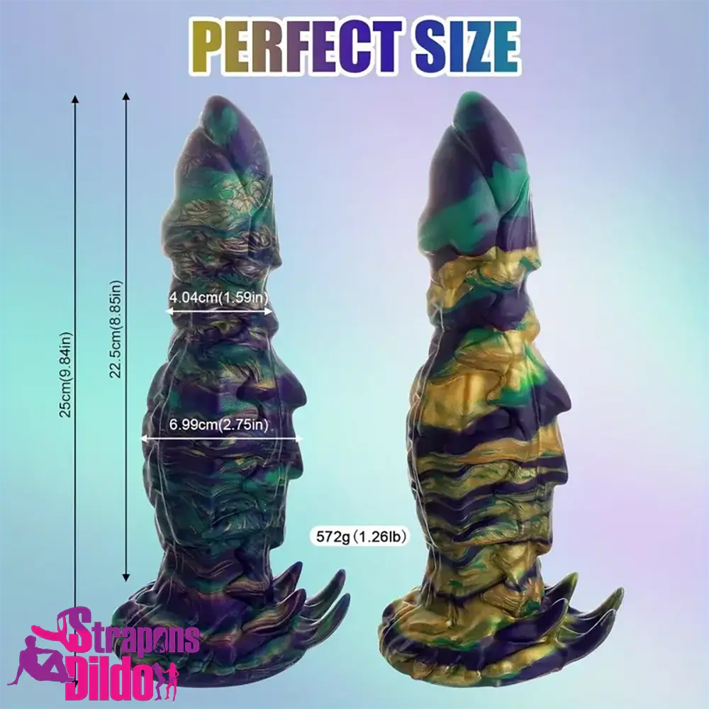 9.84in Body Safe Silicone Big Soft Monster Dildo For Women Adult Toy Strap ons Dildo