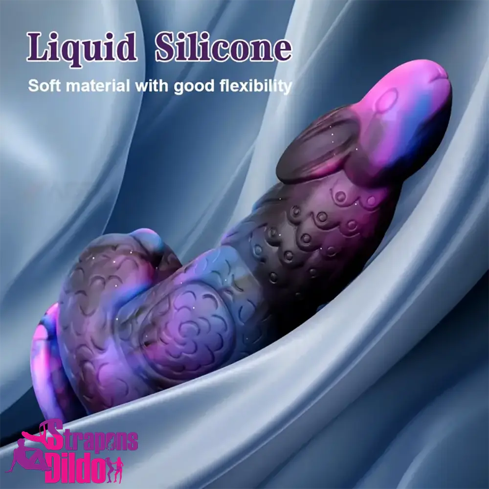 8.5in Silicone Dragon Soft Dildo For Women With Rabbit Head Comforter Strap ons Dildo