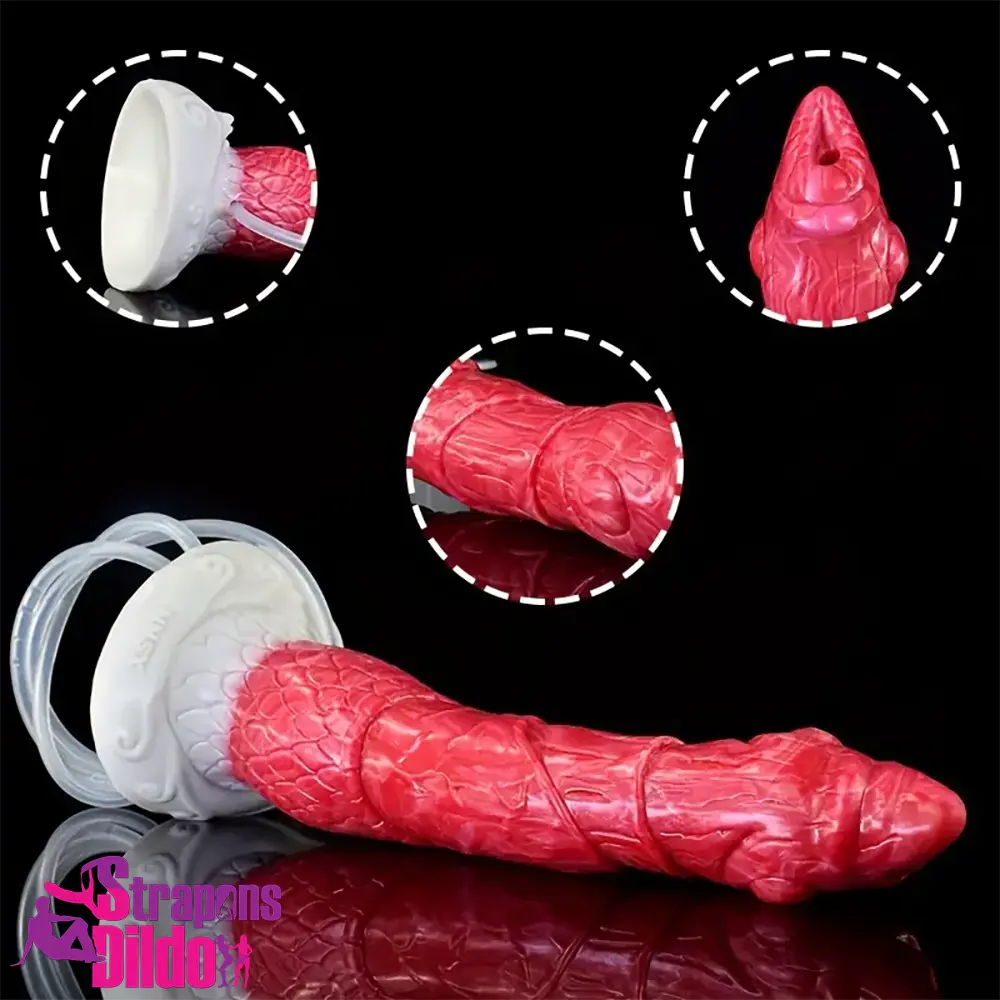 8.46in Body Safe Silicone Big Soft Dragon Dildo For Women Comforter Strap ons Dildo