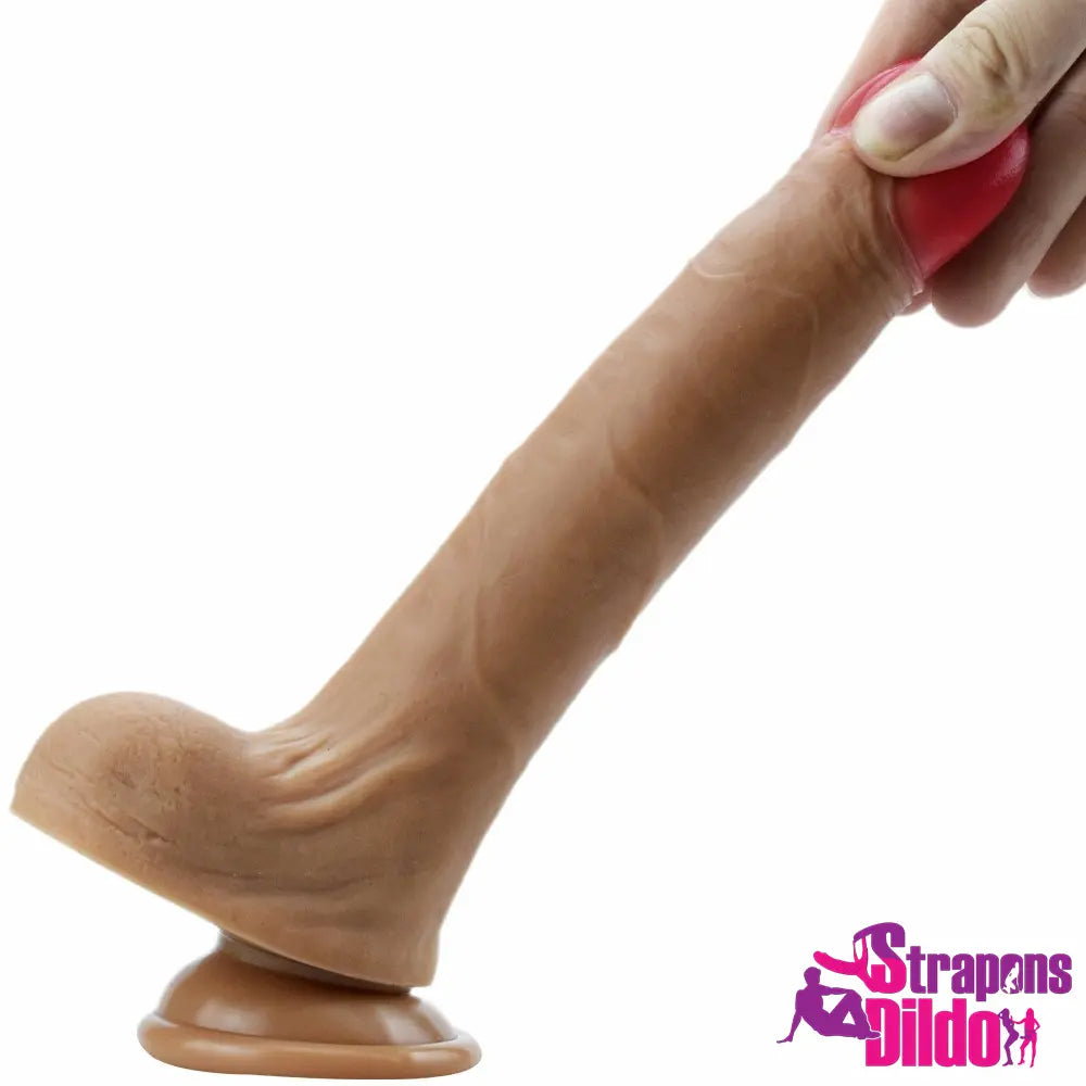 8.46in Real Touching Feeling Uncut Silicone Soft Dildo Women Sex Toy Strap ons Dildo