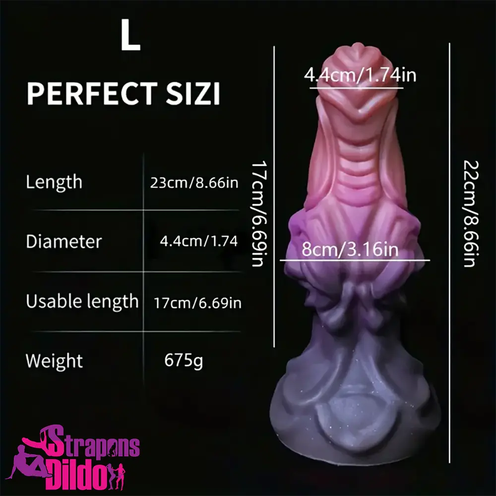 6.69in 8.66in Silicone Flexible Fantasy Dildo For BDSM Sex Anal Vagina Strap ons Dildo