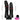 5.51in 5.9in 6.5in 9.44in Big Black G Spot Anal PVC Dual Ended Dildo Strap ons Dildo