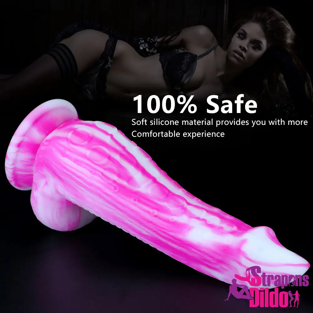 9.05in Silicone Soft Tentacle Octopus Animal Big Dildo Female Sex Toy Strap ons Dildo