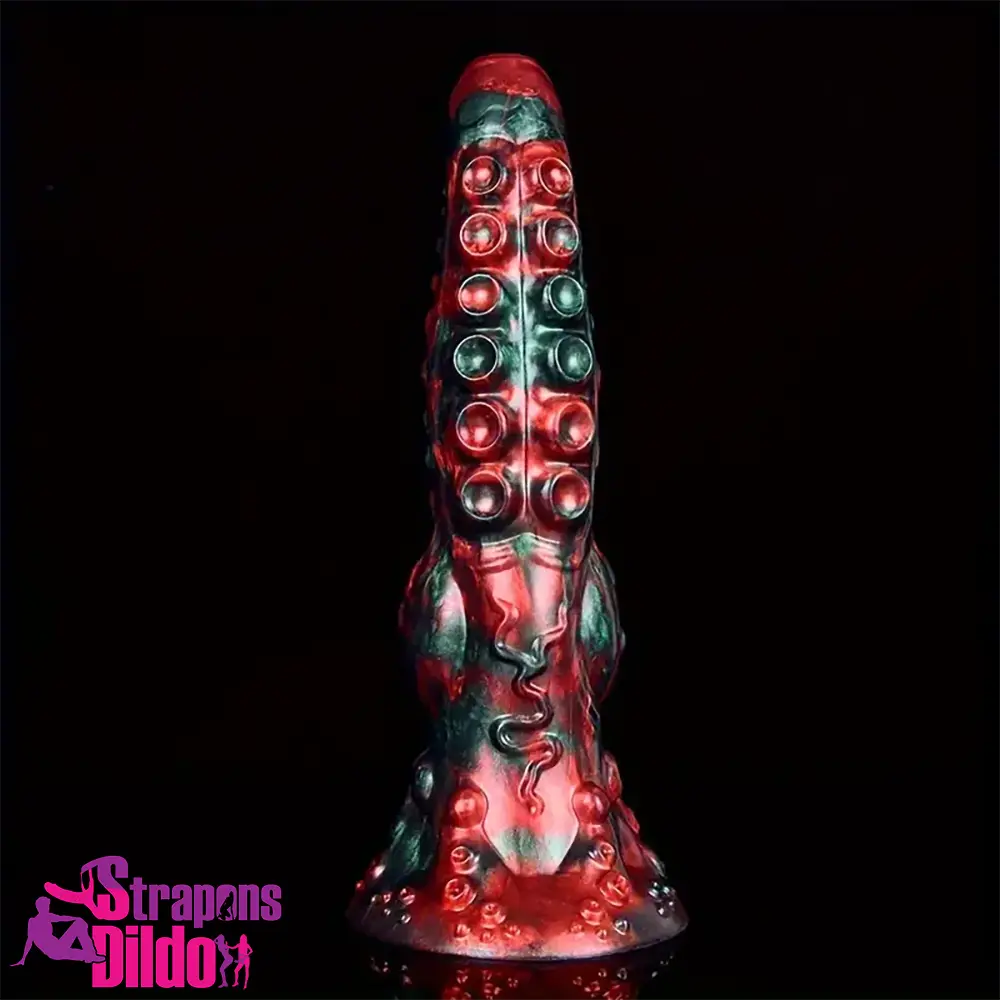 9.65in Silicone Big Soft Thick Tentacle Octopus Monster Dildo Anal Toy Strap ons Dildo