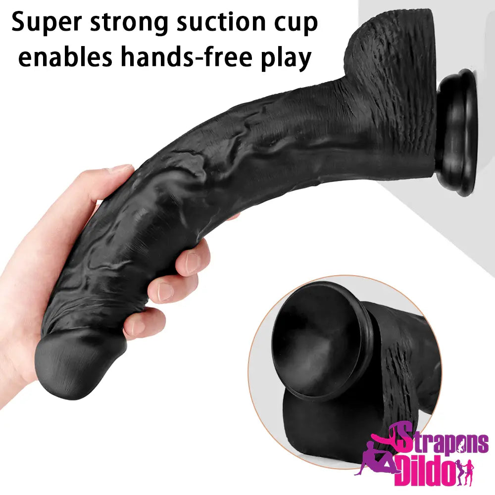 12.6in Real Feeling Silicone Soft Feels Like Skin Strap on Dildo Sex Toy Strap ons Dildo