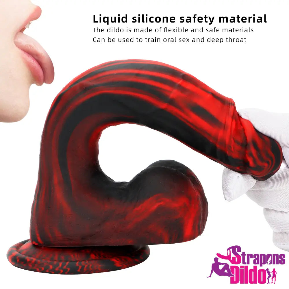 8.46in Large Silicone Soft Mixed Color Dildo For Couples Gay Lesbian Strap ons Dildo