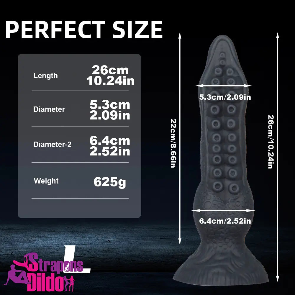 7.08in 9.06in 10.24in 11.81in Octopus Tentacle Silicone Soft Fantasy Dildo Strap ons Dildo