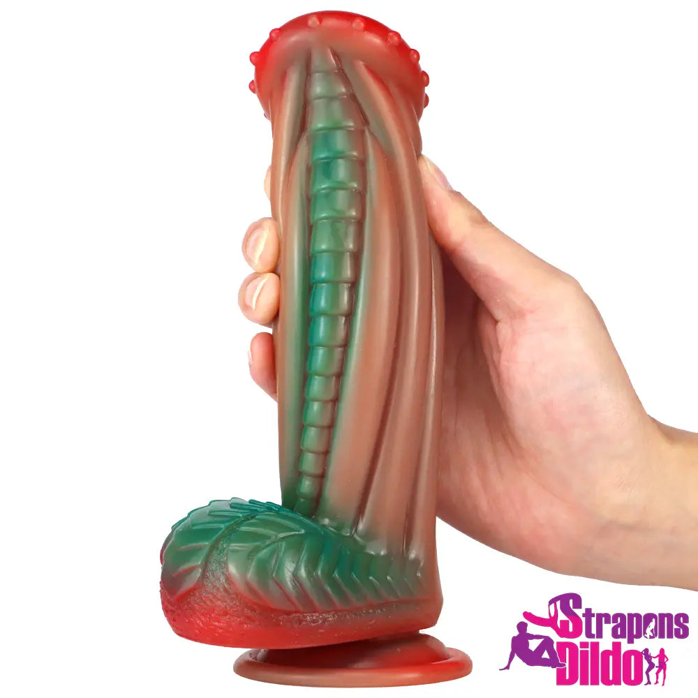 8.18in Fantasy Silicone Soft Spiked Big Dildo For Women Butt Expander - Strap ons Dildo