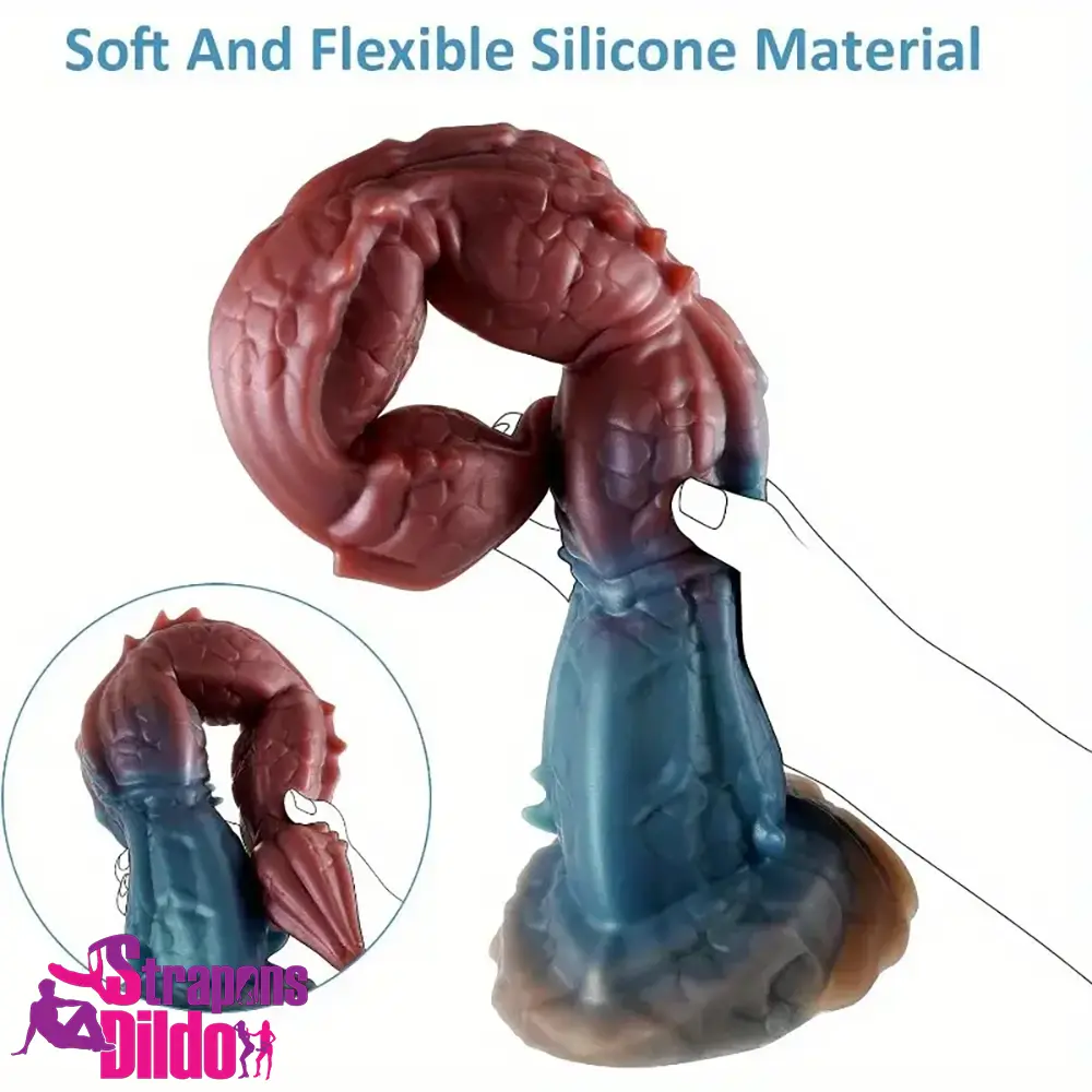 16.1in Big Long Cock Dragon Monster Silicone Dildo For Penetration Strap ons Dildo