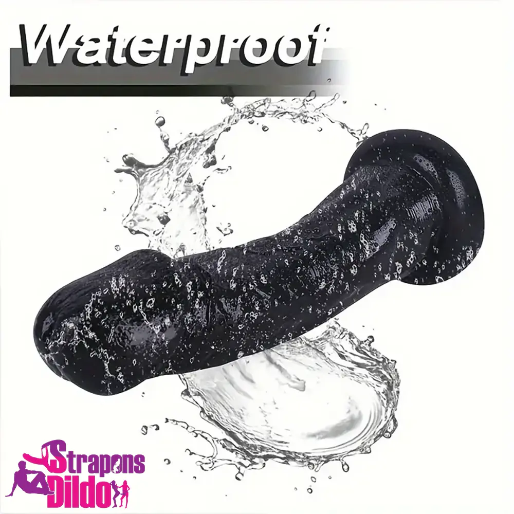 8.5in Real Cock Big Black Dildo Penis Anal Expander For Anus Comforter Strap ons Dildo