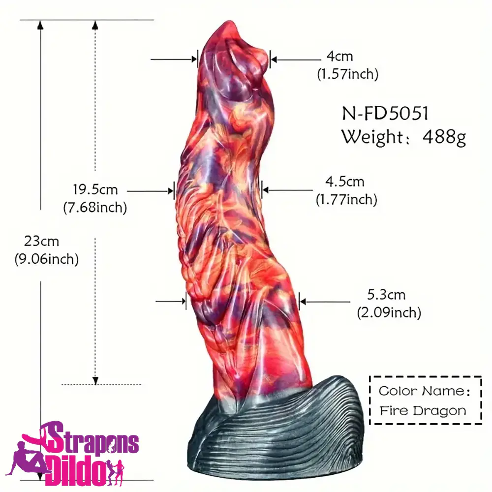 9.06in Real Cock Big Monster Penis Soft Silicone Dildo Anal Women Strap ons Dildo