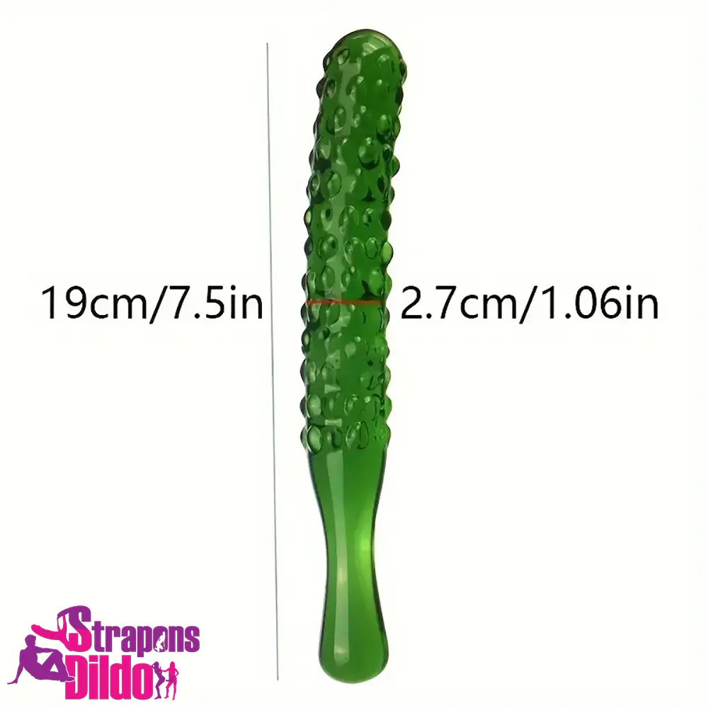 Multiple Options Fruit Vegetable Crystal Clear Glass Anal Plug Dildo Strap ons Dildo