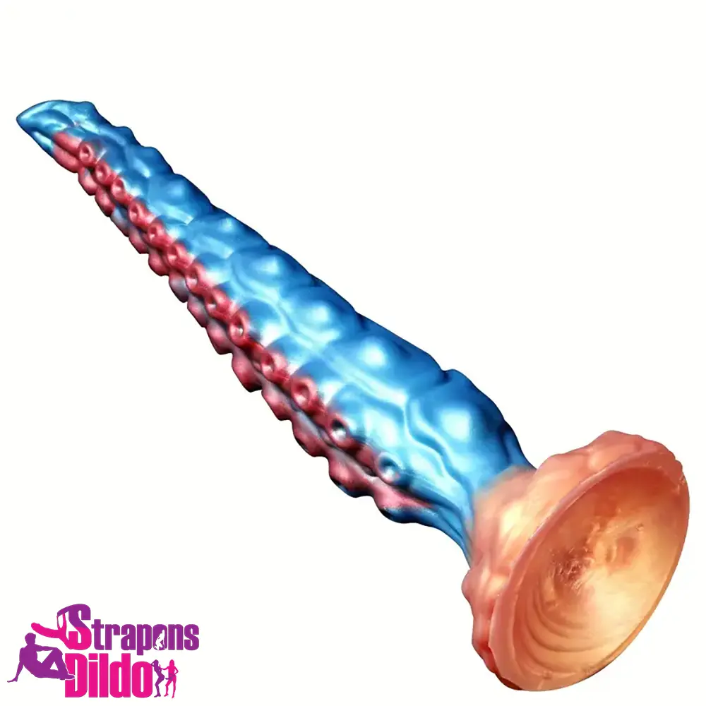 13.7in Big Long Real Tentacle Silicone Soft Dildo Penis Anal Penetration Strap ons Dildo