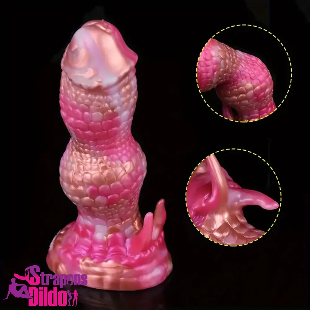 7.08in Fantasy Monster Dragon Silicone Soft Dildo For Couples Unisex Strap ons Dildo