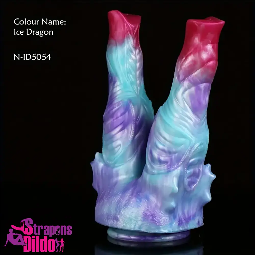 8.7in Silicone Flexible Monster Double Sided Fantasy Dildo For Flirting Strap ons Dildo