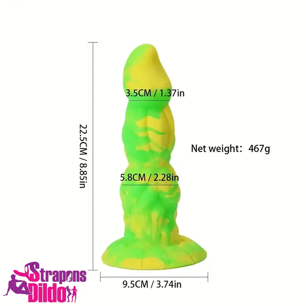 8.85in Monster Anal Silicone Fantasy Big Dildo For Women Couples Strap ons Dildo