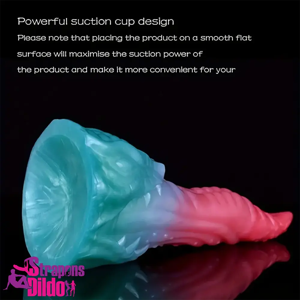 8.18in Dragon Monster Real Silicone Soft Dildo Penis Clit Expander Strap ons Dildo