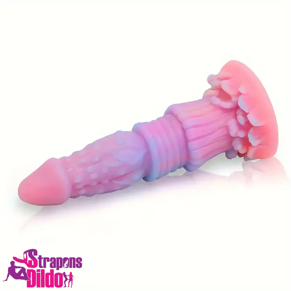 8.46in Fantasy Luminous Monster Silicone Soft Dildo Anal Comforter Strap ons Dildo