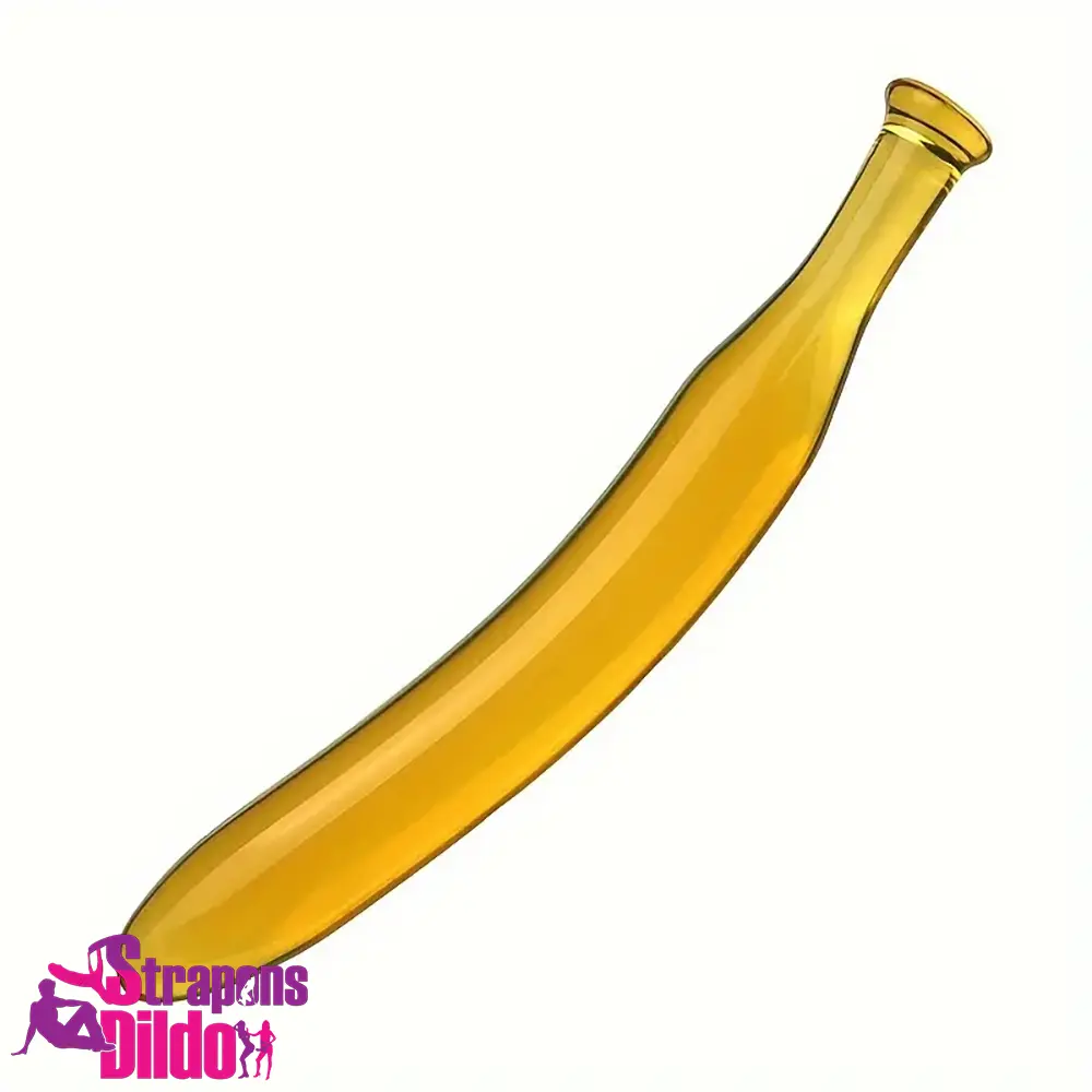 7.09in 7.48in 9.65in Glass Banana Dildo For For Men Women Unisex Strap ons Dildo