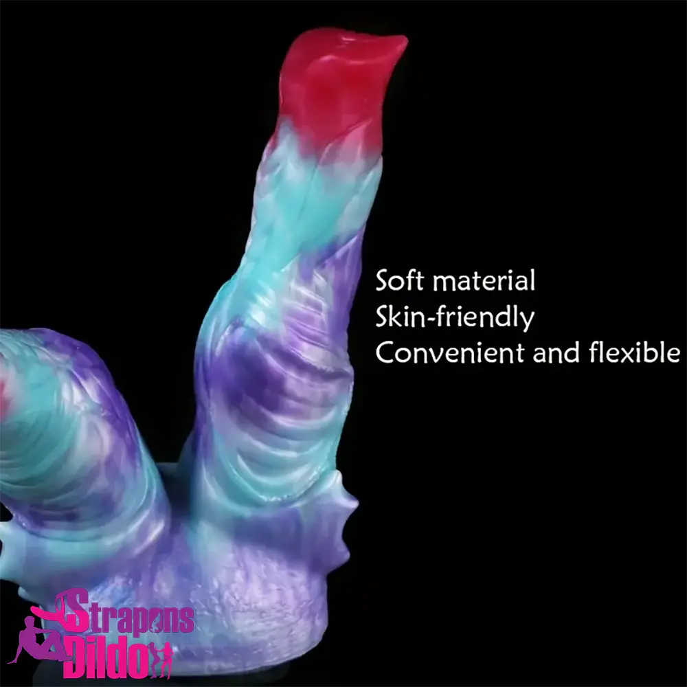 8.7in Silicone Flexible Monster Double Sided Fantasy Dildo For Flirting Strap ons Dildo