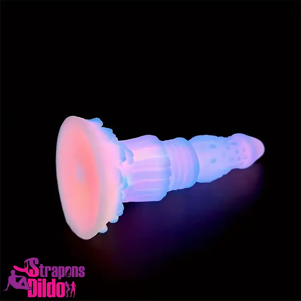 8.46in Fantasy Luminous Monster Silicone Soft Dildo Anal Comforter Strap ons Dildo