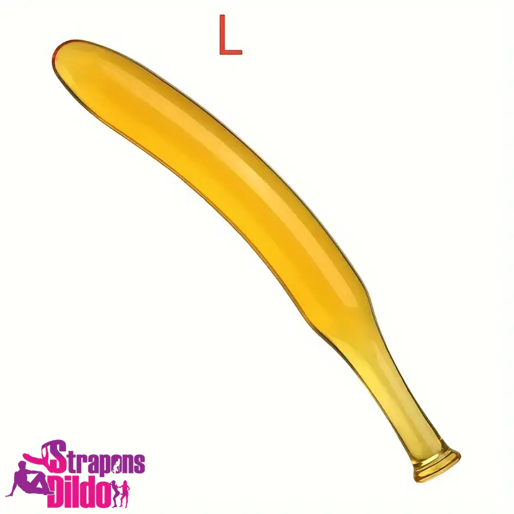 7.09in 7.48in 9.65in Glass Banana Dildo For For Men Women Unisex Strap ons Dildo