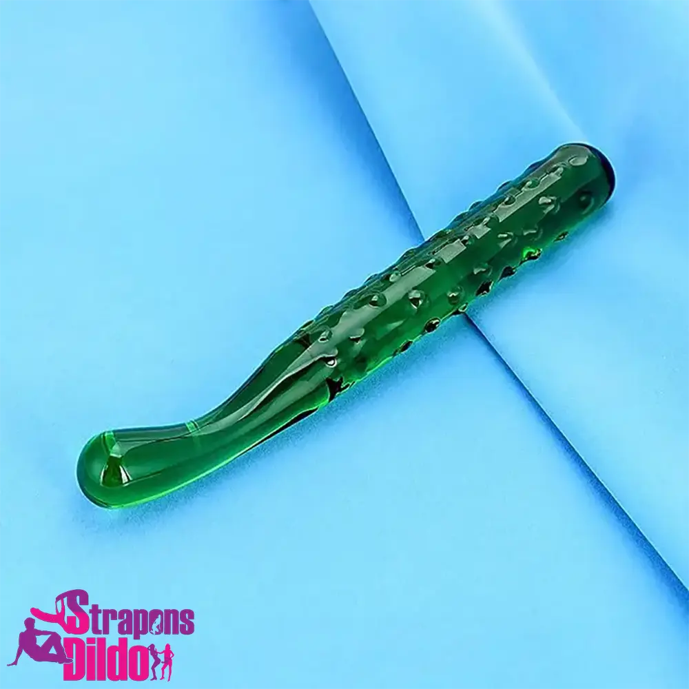 6.2in 7.5in 7.7in Multiple Colors Fruit Vegetable Crystal Glass Plug Dildo Strap ons Dildo