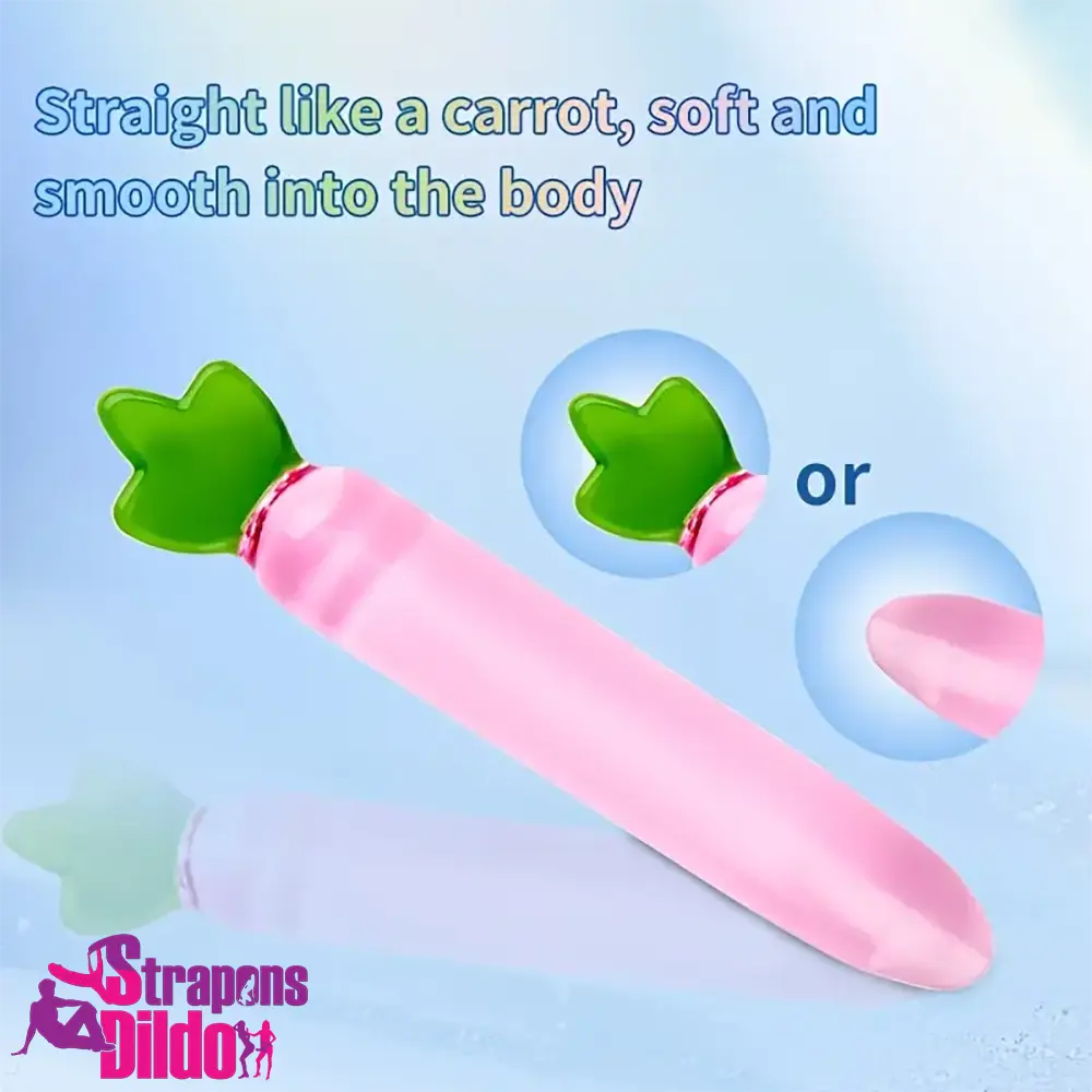 6.2in 7.5in 7.7in Multiple Colors Fruit Vegetable Crystal Glass Plug Dildo Strap ons Dildo